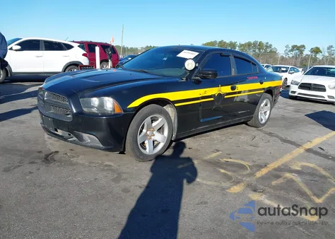 2014 Dodge Charger Police z USA, uszkodzony, nr VIN 2C3CDXAT4EH186054